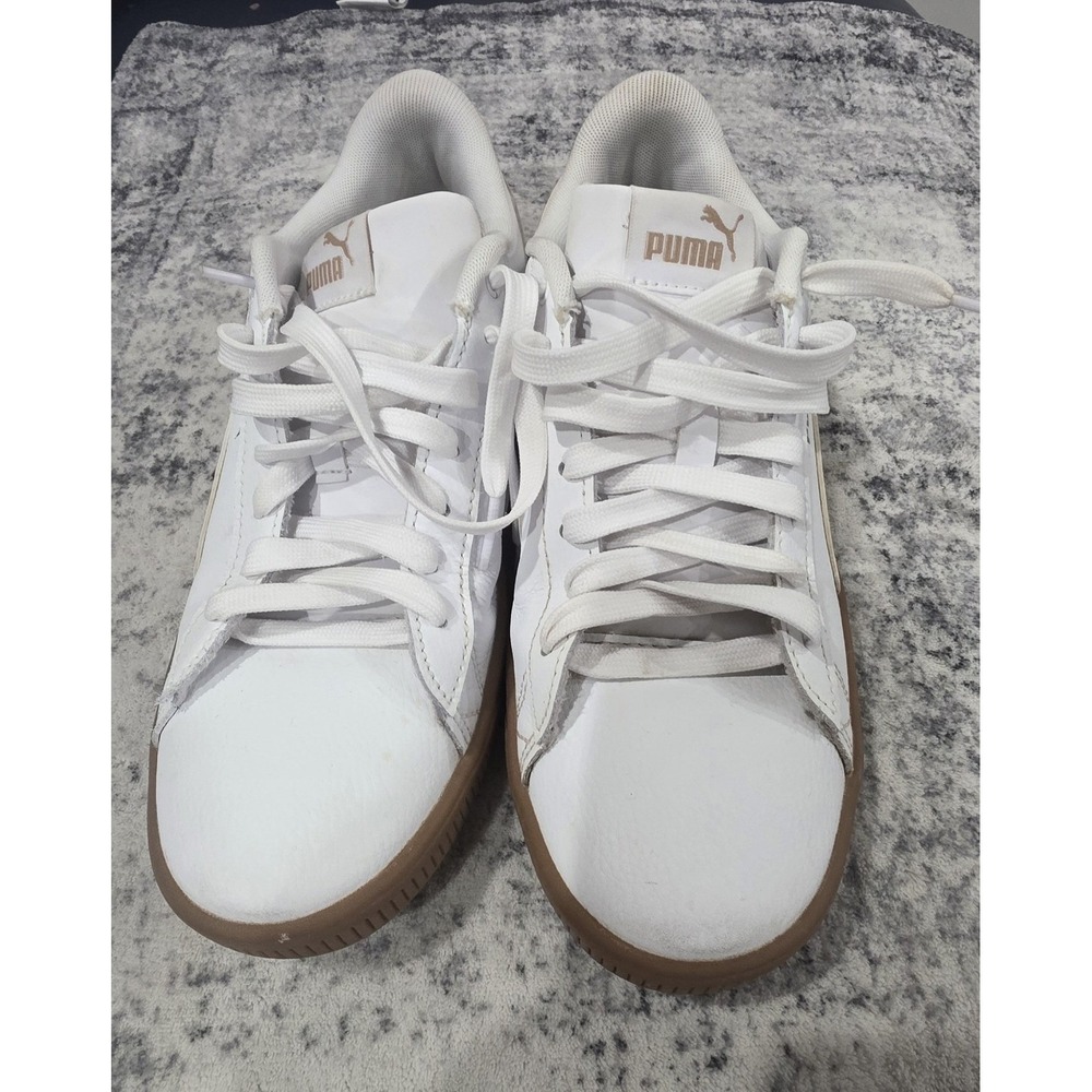 Puma Smash v2 L White Gum Sole Womens Sneakers 383115-21 Size 8.5‎ - Picture 3 of 6